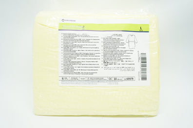 Halyard 69979 TRI-Layer AAM12 Isolation G o w n, Yellow, L - Bag of 10